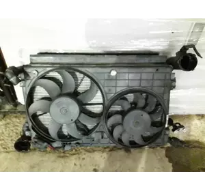 Диффузор вентилятора радиатора 1.9TDI 2-секц. Volkswagen Touran Фольксваген Туран Тауран 2004 - 20015